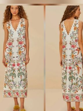 farm rio mixed cashew knot maxi dress Mixed Cashew Knot Maxi Dress FARM Rio